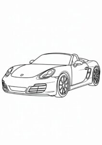 2021 Porsche Coloring Page Boxster 2