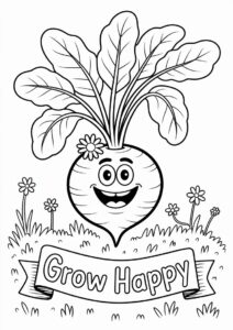 Beetroot Coloring Sheet 3