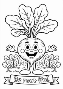 Beetroot Coloring Sheet 4