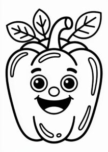 Bell Peppers Coloring Picture 2