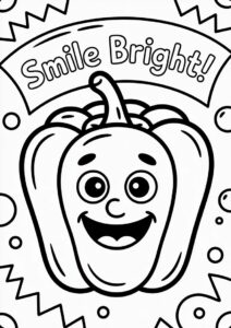 Bell Peppers Coloring Picture 3