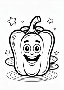 Bell Peppers Coloring Picture 4