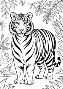 Bengal Tiger Standing In Jungle 1