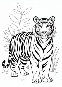 Bengal Tiger Standing In Jungle 2