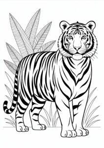 Bengal Tiger Standing In Jungle 3