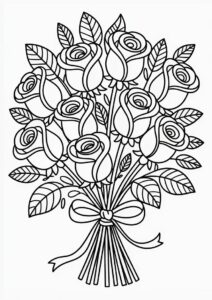 Bouquet Of Roses With Long Stems 1