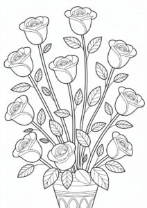 Bouquet Of Roses With Long Stems 6