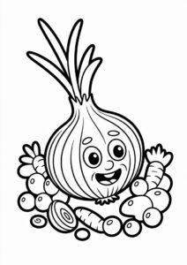 Brown Onions Coloring Page 2