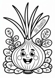 Brown Onions Coloring Page 3