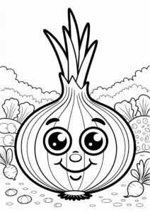 Brown Onions Coloring Page 4