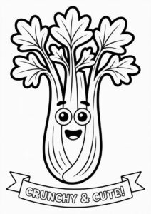 Celery Coloring Page 1