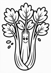 Celery Coloring Page 2