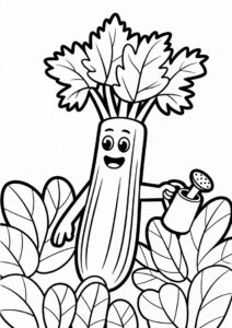 Celery Coloring Page 4