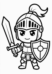 Chibi Knight With Shield And Big Sword 2