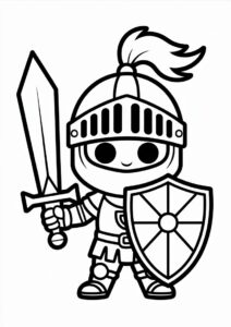Chibi Knight With Shield And Big Sword 3