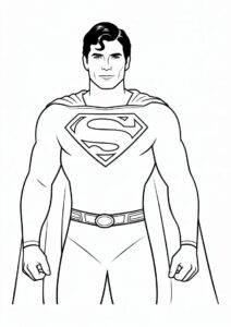 Christopher Reeve Superman Coloring Sheet 3