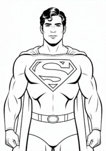 Christopher Reeve Superman Coloring Sheet 4