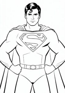 Clark Kent Superman Coloring Page 1