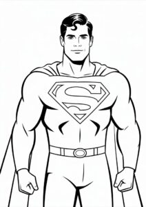 Clark Kent Superman Coloring Page 2