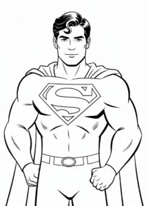 Clark Kent Superman Coloring Page 3