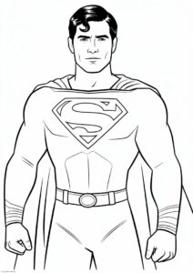 Clark Kent Superman Coloring Page 4