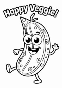 Coloring Picture Of Cucumber 2