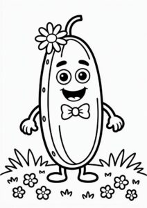Coloring Picture Of Cucumber 3