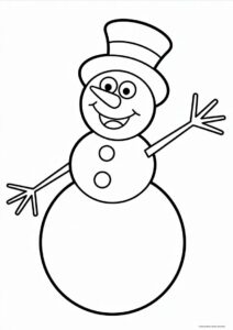 Coloring Sheet OF Frosty The Snowman 3