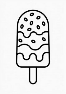 Cookies And Cream Ice Cream Coloring Page Bar 1