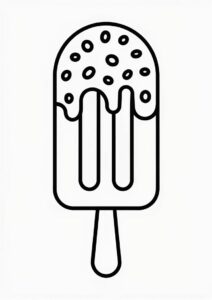 Cookies And Cream Ice Cream Coloring Page Bar 3