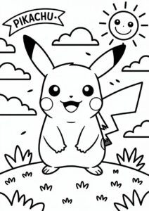 Cute Pikachu Standing Under The Sun 1