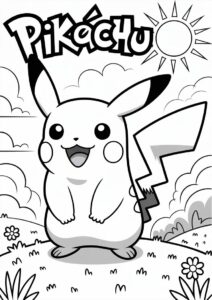 Cute Pikachu Standing Under The Sun 2