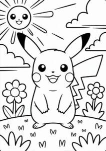 Cute Pikachu Standing Under The Sun 4
