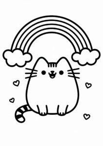 Cute Pusheen Unicorn Cat With Rainbow 4