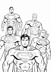 DC Justice League Coloring Page 2