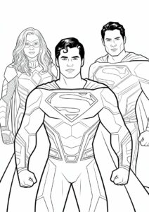 DC Justice League Coloring Page 3