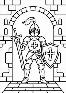 Detailed Knight Entering Castle 1