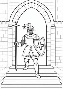 Detailed Knight Entering Castle 2