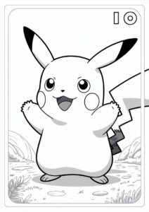 Detailed Pikachu Pokemon Card 1