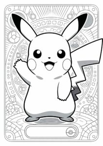 Detailed Pikachu Pokemon Card 3
