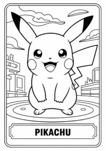 Detailed Pikachu Pokemon Card 4