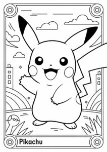 Detailed Pikachu Pokemon Card 6