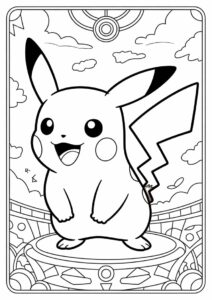 Detailed Pikachu Pokemon Card 7