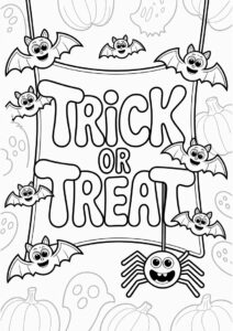 Easy Trick or Treat Spider and Bats 3