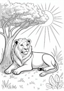 Female Lion Resting In Sun 2