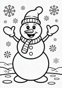 Frosty The Snowman Coloring Page 1