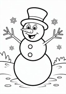 Frosty The Snowman Coloring Page 2