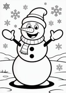 Frosty The Snowman Coloring Page 4