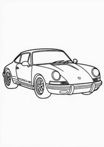 Fujimi 124 Porsche Coloring Page 6