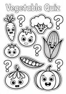 Guess The Vegetable Coloring Page 3